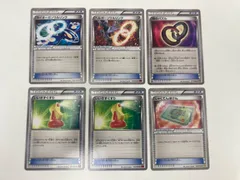 トレーナーズカード6枚セット　カイオーガソウルリンク　ヘルガーソウルリンク　時のパズル　いいきずぐすり　じゃくてんほけんのサムネイル