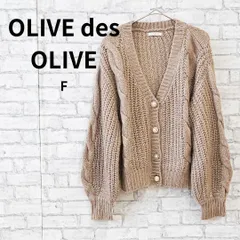 OLIVE des OLIVE ケーブルニットカーディガン F 古着のサムネイル