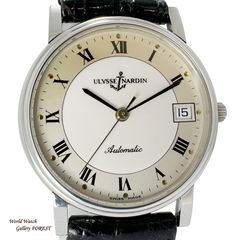 未使用稼働品】ユリスナルダン サンシアー デイト自動巻き 133-22/90