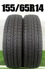 送料無料★155/65R14 ブリヂストン VRX2 2024年製 2本 冬 タイヤ スタッドレス 中古 TB1395のサムネイル