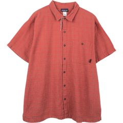 モロッコ製patagonia ACシャツ Lピンク？イエロー パタゴニア - メルカリ