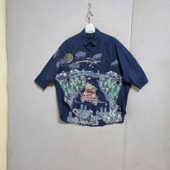NÜMPH 長袖ブラウス フリル刺繍 ブルー - メルカリ