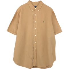 POLO ポロラルフローレン リネン 100 麻 半袖 シャツ M QRタグ - メルカリ