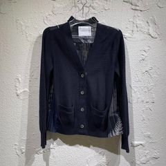✩.希少 sacai カーディガン ペイズリー柄 プリーツ ドッキング サイズ