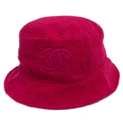 CHANEL(シャネル) ハット M美品  - ピンク パイル/ココマーク コットンのサムネイル