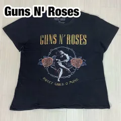 Guns N' Roses ガンズアンドローゼズ Sweet Chid O' Mine ビッグプリント バンドTシャツ バンtee XXL ブラック 黒 大きいサイズ 着丈65cm 肩幅50cm 身幅(脇下)56.5cm 袖丈16.5cm【古着】のサムネイル