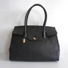 【美品】 TOFF&LOADSTONE 【Roof button/Mサイズ】ブラック トフアンドロードストーン レザー ビジネス トート バッグ 鞄 26070149のサムネイル