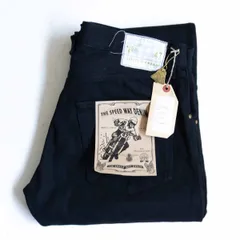 【未使用品】trophy clothing【THE SPEEDWAY W-KNEE DENIM BLK】34 ブラック ダブルニー デニム トロフィークロージング 26070194のサムネイル