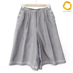 レリアン Leilian キュロット ハーフパンツ  ロゴボタン グレー系 レディース [a820994]のサムネイル
