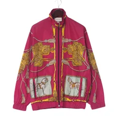 GUCCI グッチ ブルゾン サイズM ジップアップ ナイロンジャケット 馬 タッセル イタリア製 ブランド古着【中古】20250501/RA4531のサムネイル