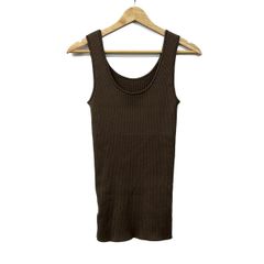 TOTEME トーテム カーブ コンパクト タンクトップ ブラウン S - メルカリ