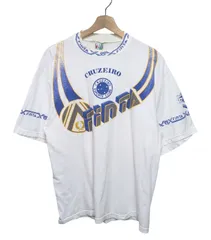 90s ブラジル製 FINTA（フィンタ）CRUZEIRO EC（クルゼイロEC）プリントTシャツ ブラジル サッカー ホワイトのサムネイル