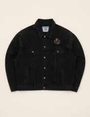 90s Lee House of Blues Studios ブラック デニム ジャケットのサムネイル