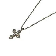 VENDOME(ヴァンドーム青山) ネックレス - シルバー×クリア クロス(十字架)のサムネイル