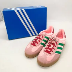 ◎S105【未使用・タグ箱付】アディダス ガゼル インドア 23.5cm ピンク グリーン JI2713(ma)のサムネイル