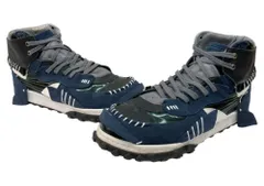 カラー kolor 21SS Suede × Smooth Sneakers スウェード × スムース スニーカー パッチワーク ハイカット シューズ 紺 メンズ靴 スニーカー ネイビー 104S-1361のサムネイル