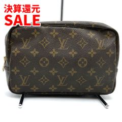 【美品】ルイヴィトン モノグラム 大きめポーチ トゥルーストワレット28 鑑定済 美品】モノグラム柄ルイヴィトン大きめポーチ トゥルーストワレット23