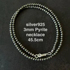 silver925 3mmパイライトづくしのネックレス45.5cm mjAjx!(m89のサムネイル