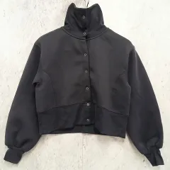 ciaopanic typy チャオパニックティピー ブルゾン リングドット釦 ボリューム袖 スウェット チャコールグレー ONEサイズ ◇〇☆のサムネイル