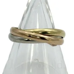 CARTIER　カルティエ　トリニティ　リング　SM　750PG　750WG　750YG　＃55　ブランドジュエリー　アクセサリー　指輪　15号　K18　18金　Au750　スリーカラーゴールド　3連　三連　スモールモデル【中古】【87723】のサムネイル