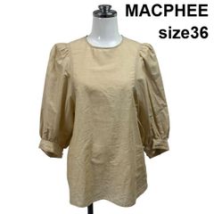 美品✨ マカフィー 洗える コットン ブラウス シャツ フリルカラー