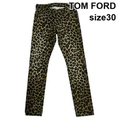 ◆ トムフォード TOM FORD デニムパンツ ボトムス スキニー レオパード柄 ブラウン系 綿 30 メンズ S6H480のサムネイル