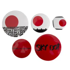 コムデギャルソンCOMME des GARCONS SKY DOT ピンズ 白赤のサムネイル
