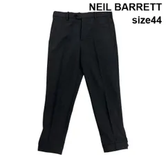 ◆ ニールバレット NEIL BARRETT パンツ テーパード センタープレス 裾ファスナー風アジャスター グレー ウール 44 S メンズ S6H490のサムネイル