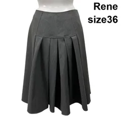 ■ ルネ Rene プリーツスカート ミニ丈 グレー 36 S 7号 レディース S6H513のサムネイル