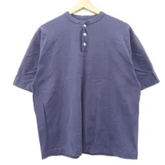 ヘルスニット healthknit Tシャツ カットソー M 紫 無地 ヘンリーネック 半袖 /HO25 ■GY99のサムネイル