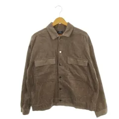 アイテムズ アーバンリサーチ ITEMS URBANRESEARCH ジャケット シャツ コーデュロイ ダブルポケット 太畝 L 茶 ココアブラウン /AH9 ■GY99のサムネイル