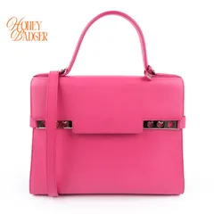 【美品】デルヴォー DELVAUX タンペート GM レザー 2WAY ハンドバッグ ピンクのサムネイル