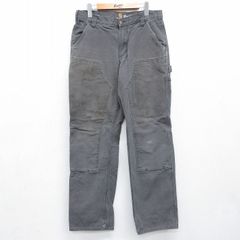 Carhartt カーハート ダブルニー グレー relax fit W30 - メルカリ