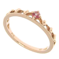 Samantha Tiara サマンサティアラ ティアラ モチーフ 色石 リング K18PG 750 ピンクゴールド 色石 9号 指輪 1.7g アクセサリー レディース 送料無料 241100112193 ★のサムネイル