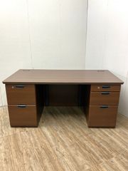 美品□IDC大塚□パラダイム□エグゼクティブ□デスク＆ワゴンセット