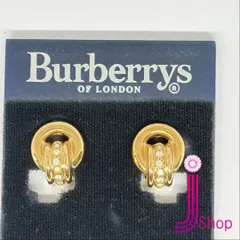 【BURBERRY】新品未使用 ヴィンテージ ラインストーン イヤリングのサムネイル