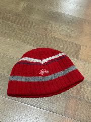 90s USA製 Stussy ビーニー レッド - メルカリ