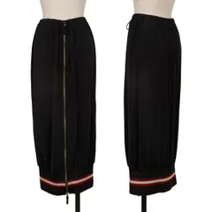 ジャンポールゴルチエ ファムJean Paul GAULTIER FEMME フロントダブルジップデザインラップスカート 黒40のサムネイル