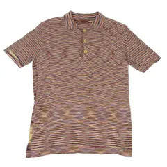 ミッソーニMISSONI コットングラフィックボーダープリントポロシャツ マルチ41のサムネイル