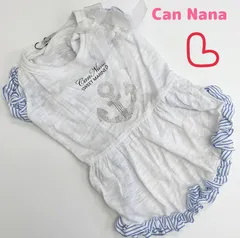 犬服　◇新品、未使用品◇　きゃんナナ　Can Nana 　アンカーフリルワンピース　ホワイト　小型犬服　ペット服　Lサイズのサムネイル
