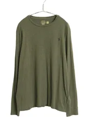 【お得なクーポン配布中!】 ポロ ラルフローレン 長袖 Tシャツ メンズ XL ロンT ロングスリーブ コットン カットソー シングルステッチ スリム フィット 大きいサイズのサムネイル