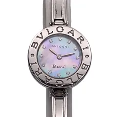 BVLGARI ブルガリ B-ZERO1 バングルウォッチ 12P MO P 腕時計 BZ22S レディース ステンレススチール シルバー 中古のサムネイル