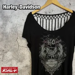 Harley-Davidson ハーレーダビッドソン フリンジ　ディテール Tシャツ USA製 ラインストーン Y2Kのサムネイル