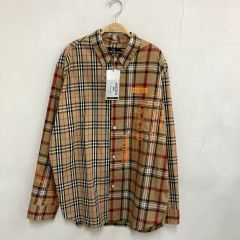 じ*ん様 Burberry リメイク チェックシャツ ドッキング ノバチェック