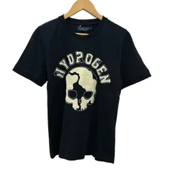 HYDROGEN(ハイドロゲン) 半袖Tシャツ サイズS レディース - 黒×アイボリーのサムネイル