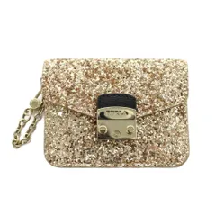 フルラ FURLA カードケース 名刺入れ グリッター ゴールド色 /AN20のサムネイル