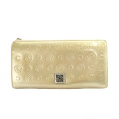 CLATHAS 長財布 ラウンドファスナー ゴールド - メルカリ