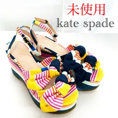 未使用 kate spade ケイトスペード julep platform wedges ジュレップ プラットフォーム ウェッジソール サンダル 23cm レディース 靴 _218のサムネイル