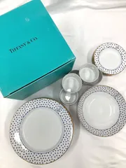 美品 TIFFANY&Co. ティファニー ダンシングT 食器 お皿 マグカップ プレート まとめセット ky062202のサムネイル
