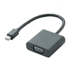 ELECOM Mini DisplayPort-VGA変換アダプタ AD-MDPVGABK [ブラック]のサムネイル